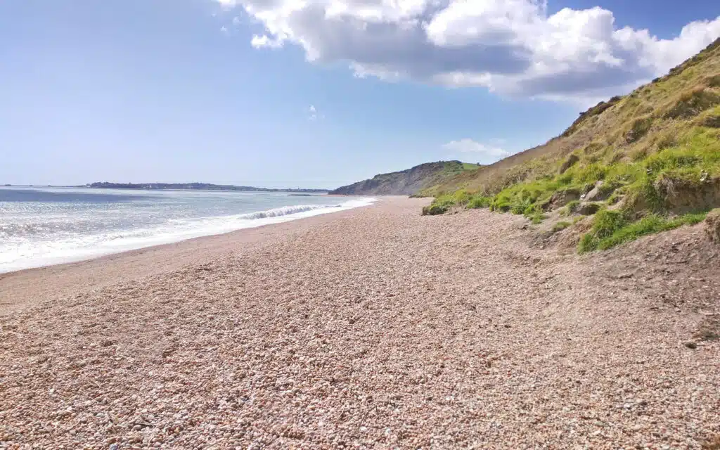 The pebble beach at Osmington Bay