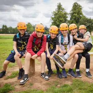 Group of friends at our residential camp